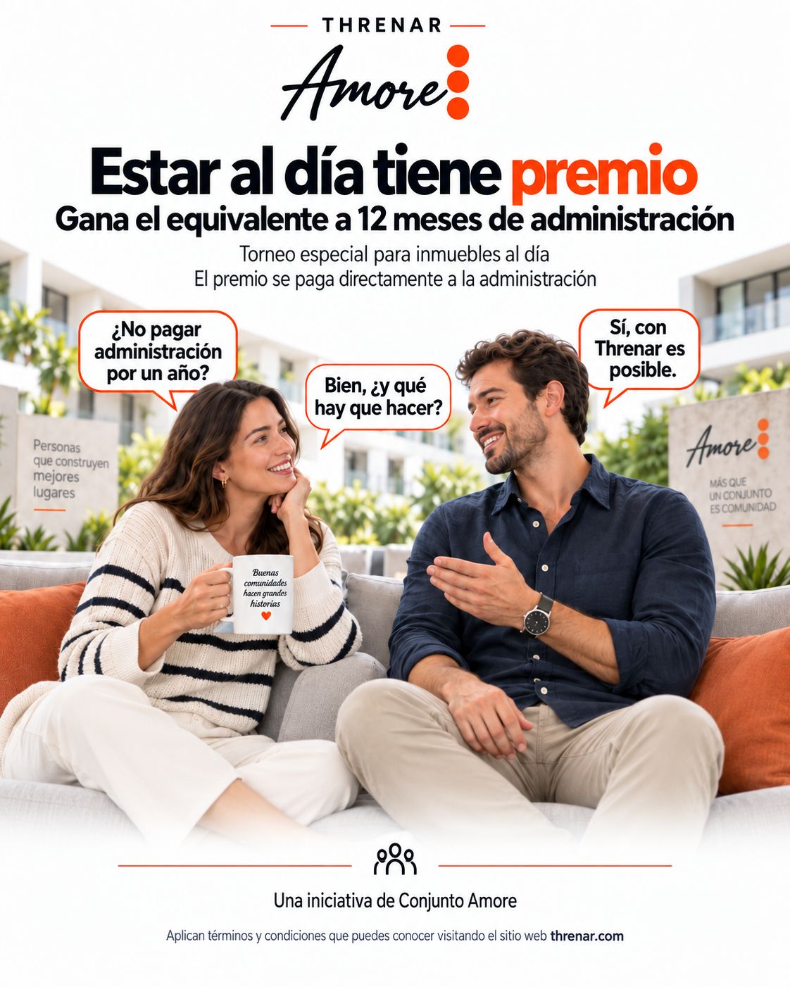 Un año de cuota de administración Conjunto Amore Ciudad Mallorquín